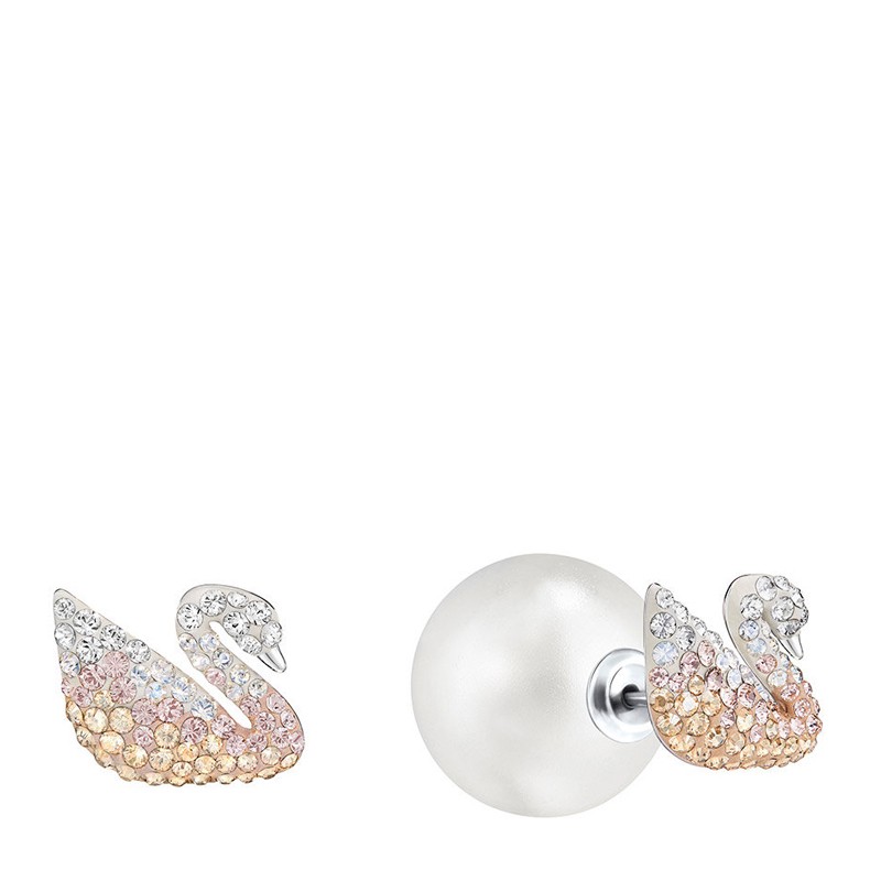 swarovski/施华洛世奇 渐变色女士天鹅珍珠耳钉 5215037