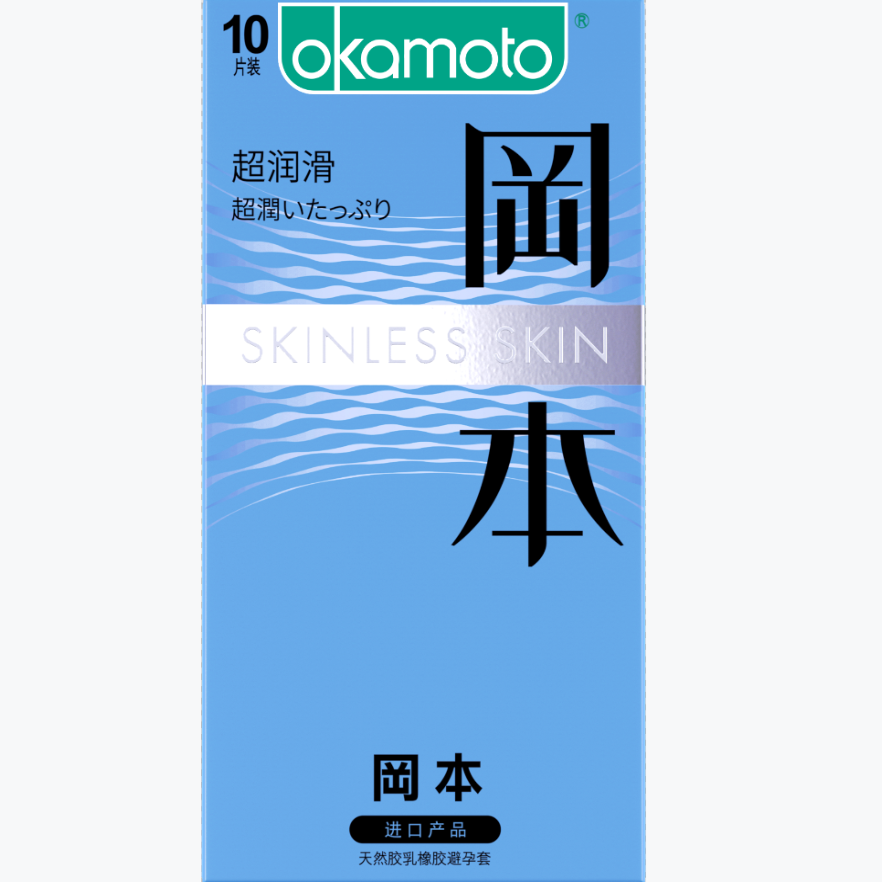 00okamoto/冈本 聚氨酯避孕套安全套 002超润滑 6片装/盒(广东仓/安徽